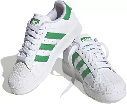 Кроссовки Superstar XLG adidas, цвет White/Green/White