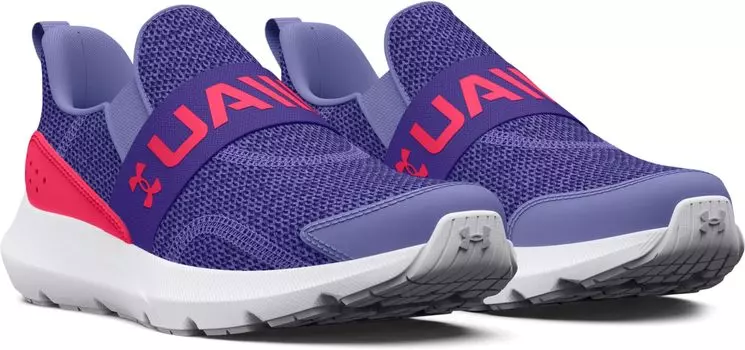Кроссовки Surge 3 Slip-On Under Armour, цвет Purple Ice/Electric Purple/Pink Shock