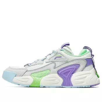 Кроссовки swarm low swirl sneakers purple/white/grey Fila, белый