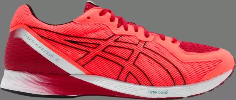 Кроссовки tartheredge 2 2e wide 'sunrise red' Asics, красный