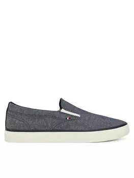 Кроссовки Th Hi Vulc Low Slip On Ch FM0FM05390 Tommy Hilfiger, синий