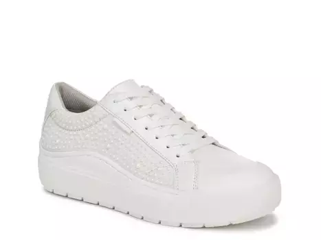 Кроссовки Time Off Platform - женские Dr. Scholl'S, White Embellished Fabric