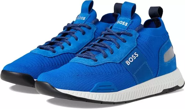 Кроссовки Titanium Mesh Mix Running Sneakers BOSS, цвет Bright Blue