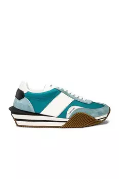 Кроссовки Tom Ford Low Tops, цвет Sage Green & Cream