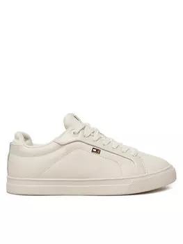 Кроссовки Tommy Hilfiger Icon Court Sneaker Flag FW0FW08327, экрю