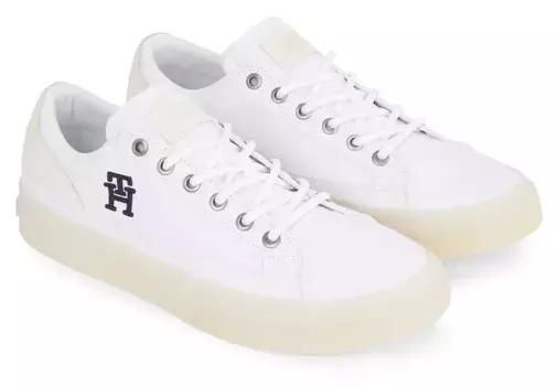 Кроссовки Tommy Hilfiger "TH HI VULC STREET LOW MIX", белый
