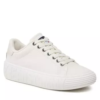 Кроссовки Tommy Jeans Cupsole Cnvas, экрю