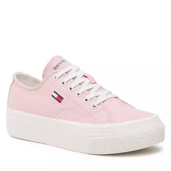 Кроссовки Tommy Jeans Flatform, розовый