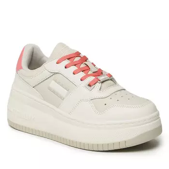 Кроссовки Tommy Jeans TjwRetro Basket, бежевый