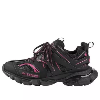 Кроссовки track sneaker 'black neon pink' Balenciaga, черный