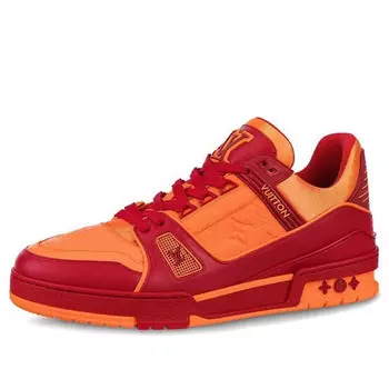 Кроссовки trainers 'orange monogram with red' Louis Vuitton, оранжевый