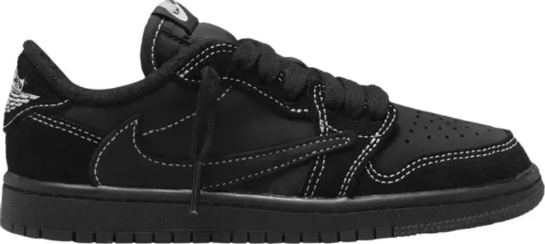 Кроссовки Travis Scott x Air Jordan 1 Low OG SP PS, черный