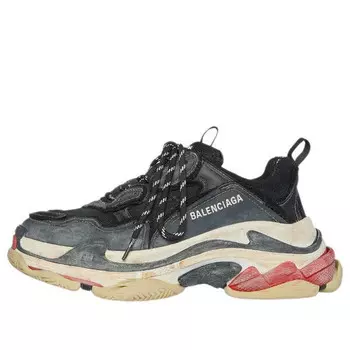 Кроссовки triple s 'black' Balenciaga, черный