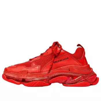 Кроссовки triple s clear sole sneaker 'red' Balenciaga, красный