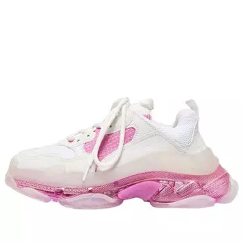 Кроссовки triple s clear sole trainer 'white pink' Balenciaga, розовый