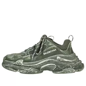 Кроссовки triple s 'dark green' Balenciaga, зеленый