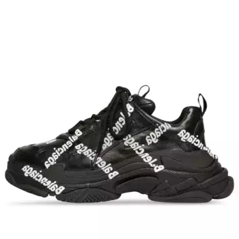 Кроссовки triple s 'logotype - black' Balenciaga, черный