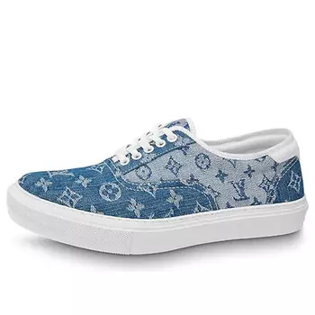 Кроссовки trocadero sneakers 'denim monogram' Louis Vuitton, синий