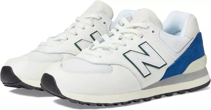 Кроссовки U574v2 New Balance, цвет White/Royal Blue