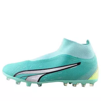 Кроссовки ultra match+ ll mg 'electric peppermint fast yellow' Puma, зеленый