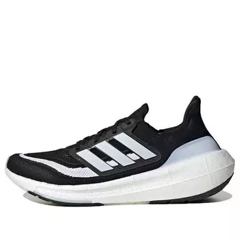 Кроссовки ultraboost light running shoes 'core black white' Adidas, черный