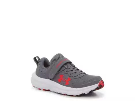 Кроссовки Under Armour Assert 10 — детские, серые/красные