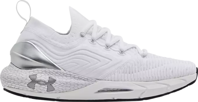 Кроссовки Under Armour HOVR Phantom 2 IntelliKnit Metallic White Silver, белый