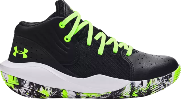 Кроссовки Under Armour Jet 21 PS Black Lime, черный
