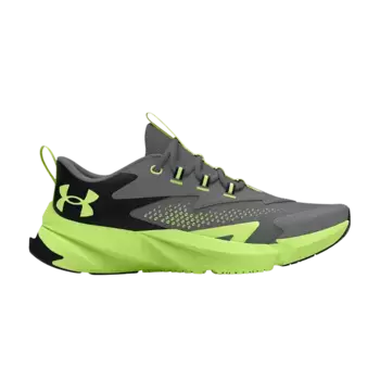 Кроссовки Under Armour Scramjet 6 GS Titan Grey Morph Green, серый