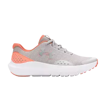 Кроссовки Under Armour Surge 4 GS Distant Grey Flare Orange, серый