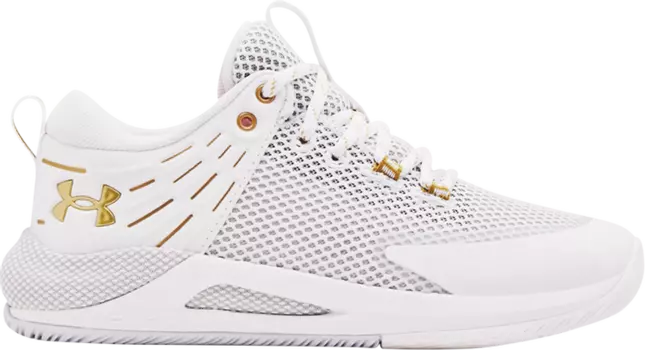 Кроссовки Under Armour Wmns HOVR Block City White Metallic Gold, белый
