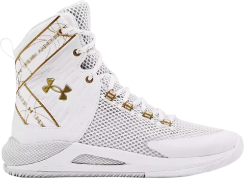 Кроссовки Under Armour Wmns HOVR Highlight Ace White Metallic Gold, белый