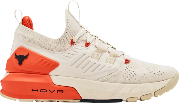 Кроссовки Under Armour Wmns Project Rock 3 Summit White Rogue Orange, белый
