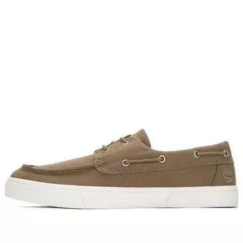 Кроссовки union wharf 2.0 ek+ 2 eye boat shoes 'beige' Timberland, бежевый