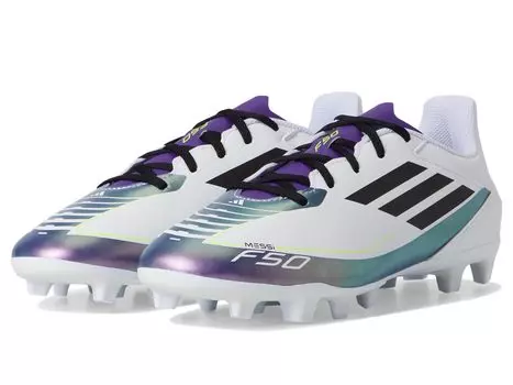 Кроссовки Unisex adidas F50 Club Messi Football Boots Flexible Ground, цвет White/Black/Unity Purple