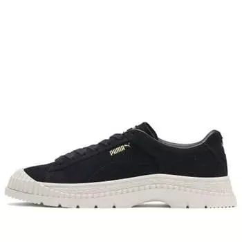 Кроссовки utility suede 'black' Puma, черный
