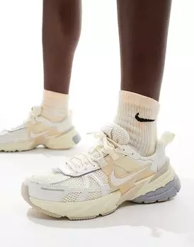 Кроссовки V2K Run в бежевом и бежевом цветах Nike