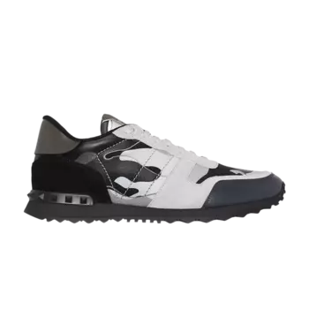 Кроссовки Valentino Rockrunner Rockstud Lace, серый