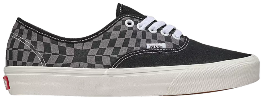 Кроссовки Vans Authentic 'Color Theory - Warp Check Black', черный