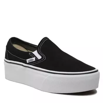 Кроссовки Vans на платформе классические, черный