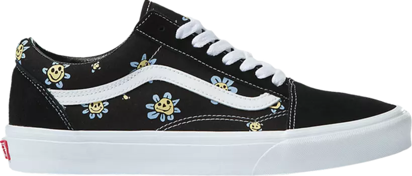 Кроссовки Vans Old Skool Trippy Grin Floral, черный