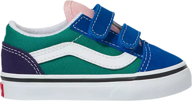 Кроссовки Vans Old Skool V Toddler Retro Court - Multi, разноцветный