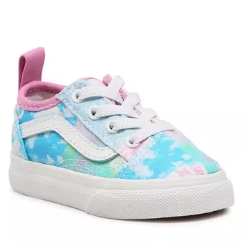 Кроссовки Vans OldSkool Elastic, розовый/синий