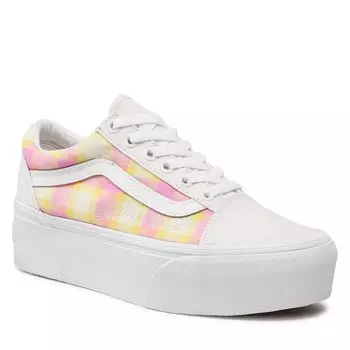 Кроссовки Vans OldSkool Stac, розовый/желтый