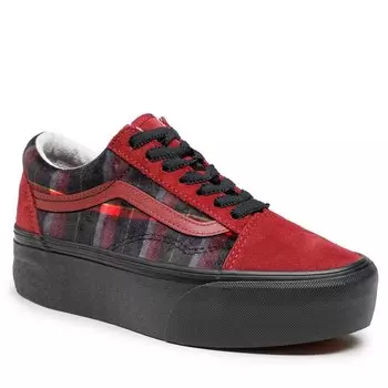 Кроссовки Vans OldSkool Stac, вишневый/бордовый
