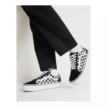 Кроссовки Vans Ua Old Skool Platform, черный/белый