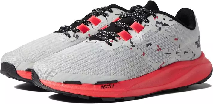 Кроссовки Vectiv Eminus The North Face, цвет TNF White Trail Marker Print/Brilliant Coral