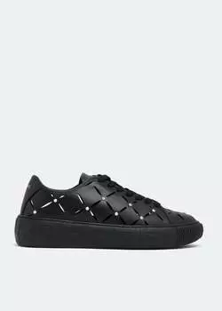 Кроссовки VERSACE Greca sneakers, черный