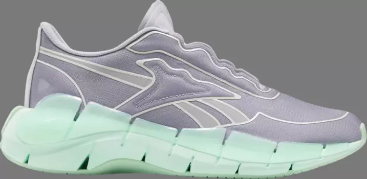 Кроссовки victoria beckham x zig kinetica 'cold grey digital green' Reebok, серый