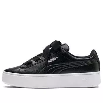 Кроссовки vikky stacked ribbon core sneakers black/white Puma, черный